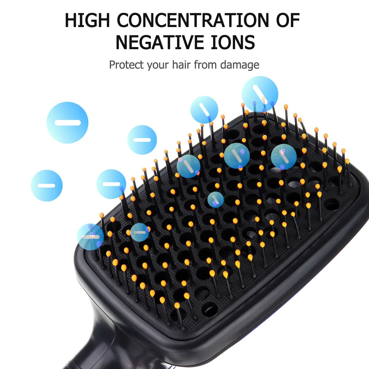 2 V 1 Multi-funkcionalne Lase Udarec za Lase Krtačo sredstvo za ravnanje Las Stilov Električni Las Glavnik Negativni Ion Nego Salon Hair Styler