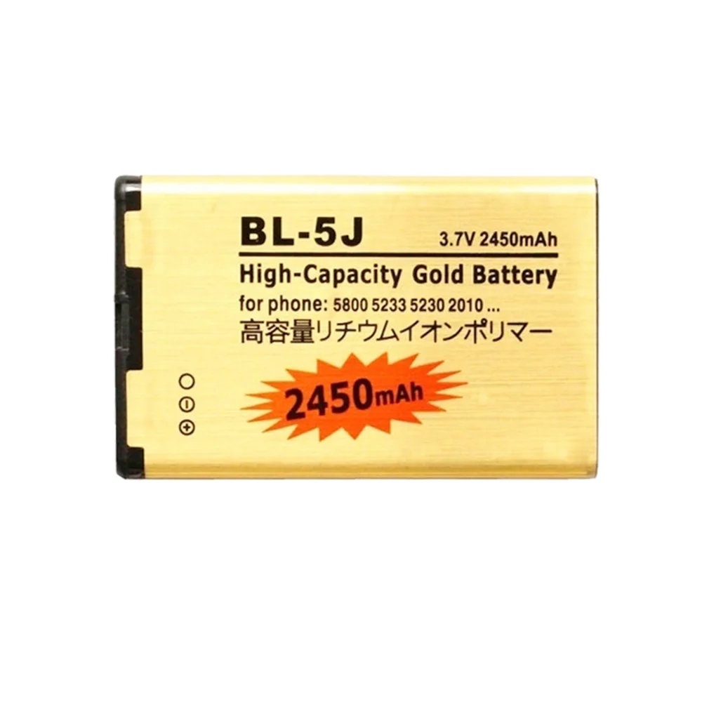 2 x BL-4C boste baterijo BL-5J BL-5C 2450mAh Baterija Za Nokia 6100 6125 6170 C2-01 N70 N72 2630 N75 5070 5140 Lumia 520 Li-ionska Baterija