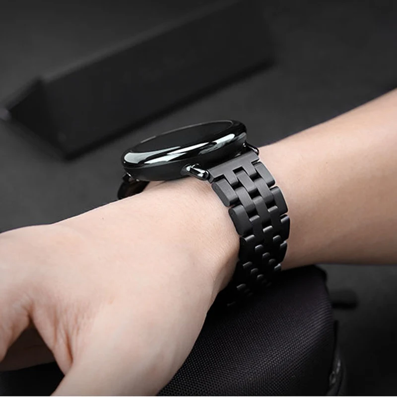20 22 mm Kovinsko Nerjavno Jeklo Watch band Za Samsung Galaxy Watch Amazfit Tempo Stratos2 za Amazfit Bip WatchBand za Huawei GT