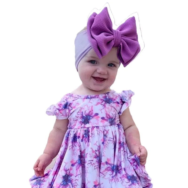 20 Barv Baby Girl ' s Trakovi 4.5 Palčni Lase Loki Mehko Široko Najlon Trakovi za Novorojenega Dojenčka, Malčka, Fotografske Accessorie