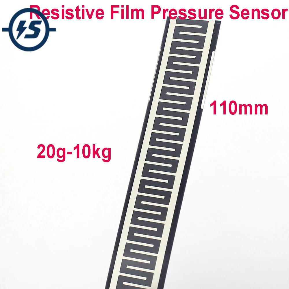 20 g-10 kg Ohmska Film Tlačni Senzor 110mm Prilagodljiv Sila Občutljiva Upor za Robot Nosljivi Naprave Blazine Kavč