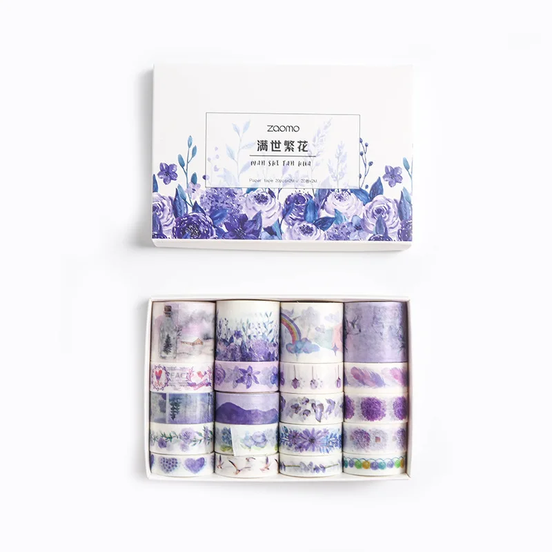 20 Kos/Set Srčkan Sveže Osnovne Kombinacija Washi Tape Kawaii Dekoracijo DIY List Nalepke Japonski Pisalne potrebščine Šolske Potrebščine