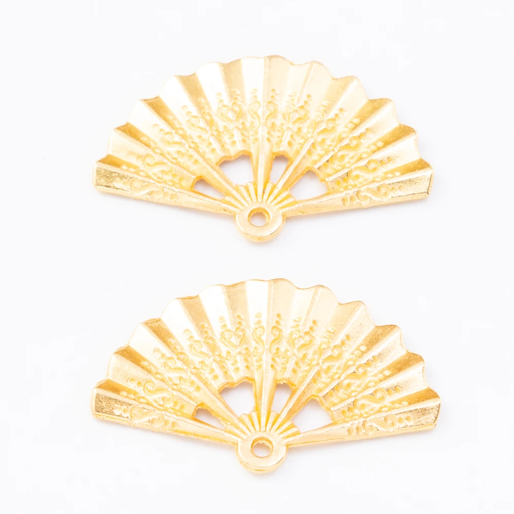 20 kosov retro kovinski cinkove zlitine fan obesek za DIY ročno izdelan nakit, ogrlico, zaradi česar 7721