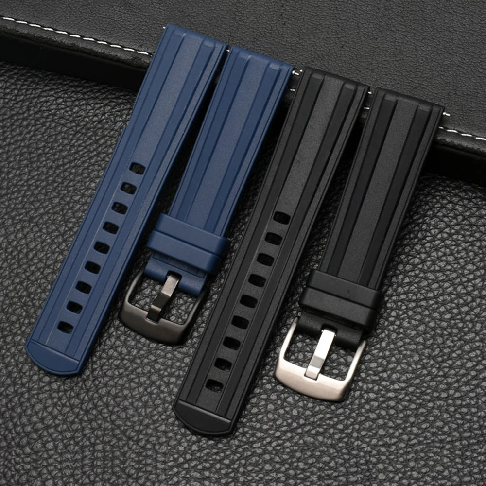 20 mm 22 mm Univerzalni Silikonski Trak Trak Moški Ženske Šport Potapljanje Gume Watchband Zapestnica za Seiko Huawei Samsung Smart Watch