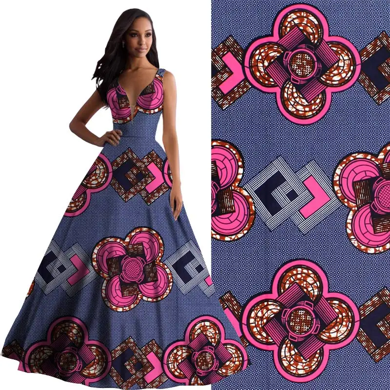 2018 zadnje afriške tkanine debelo klasični slog Batik africain tissu vosek ankara afriške vosek tiskanja tkanine H180311