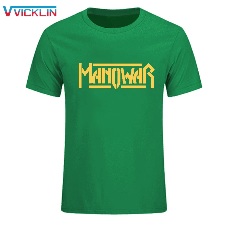 2019 Moda Bombaža, Kratek Rokav T Shirt Manowar Rock Band T-shirt za Moške Priložnostne O-vrat Vrhovi Tees Hip Hop Plus Velikost Ulične