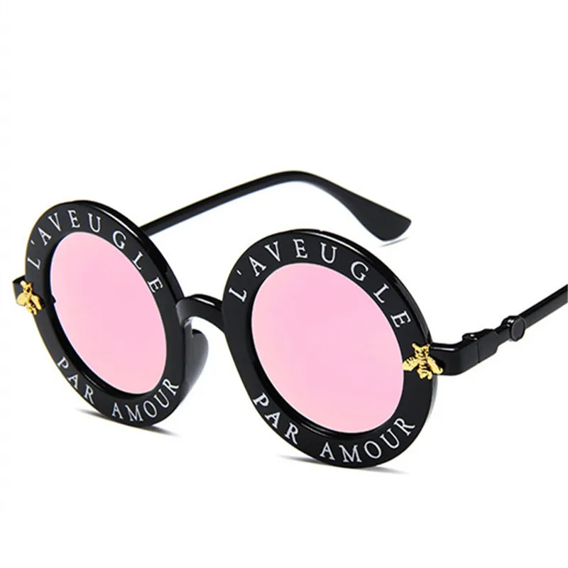 2019 nove modne dame sončna očala, classic, retro blagovno znamko design UV400 krog moška očala angleške črke mala čebela sončna očala