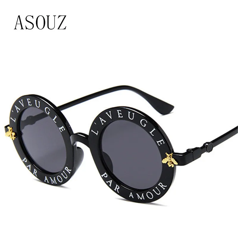 2019 nove modne dame sončna očala, classic, retro blagovno znamko design UV400 krog moška očala angleške črke mala čebela sončna očala