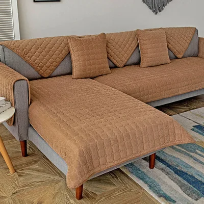 2019 nove zimske zadebelitev velvet kavč, blazine sodobno minimalistično dnevna soba barva plišastih kavč kritje brisačo pokrov