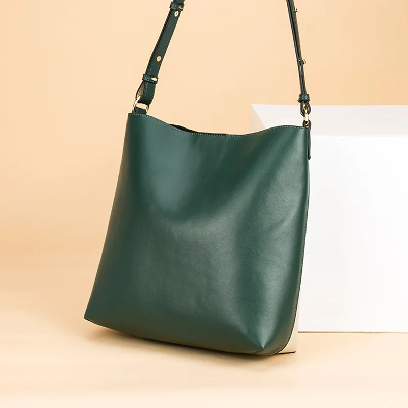 2019 novi Evropski in Ameriški modni usnje mehko, velike zmogljivosti, ženska torbica usnjena torba