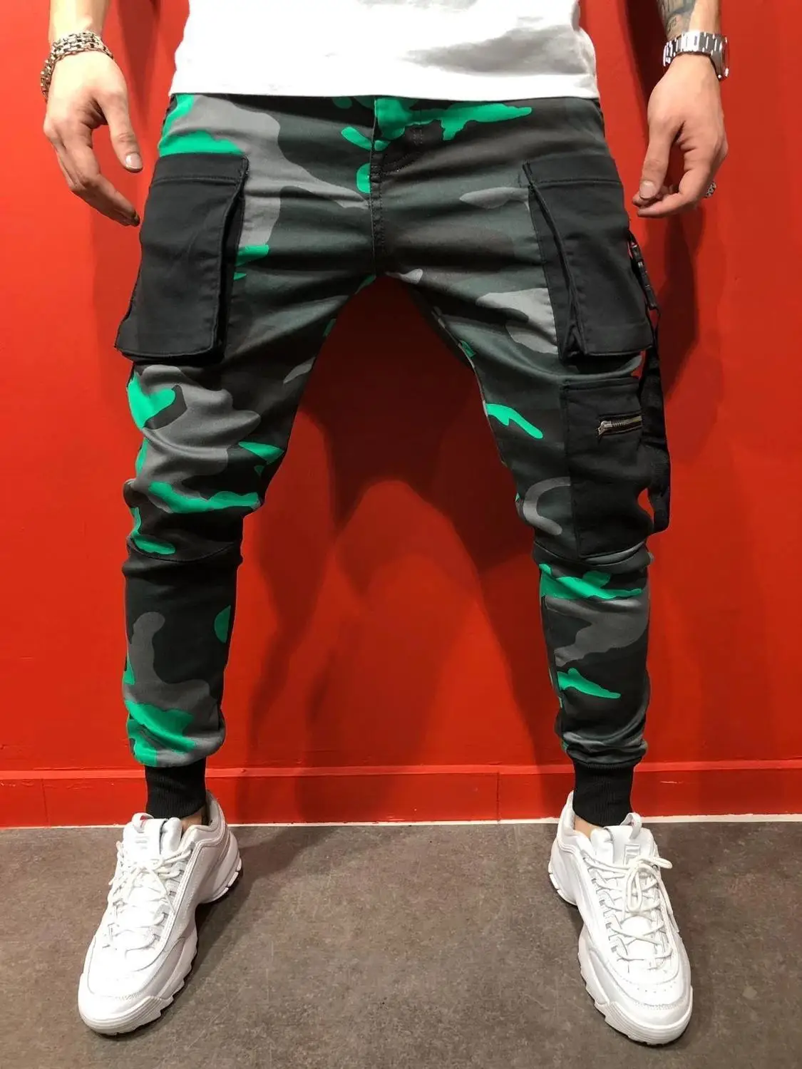 2019 nueva marca moške hlače ravne noge de los hombres de algodon de corte Slim urbano pierna recta Priložnostne pantalones de