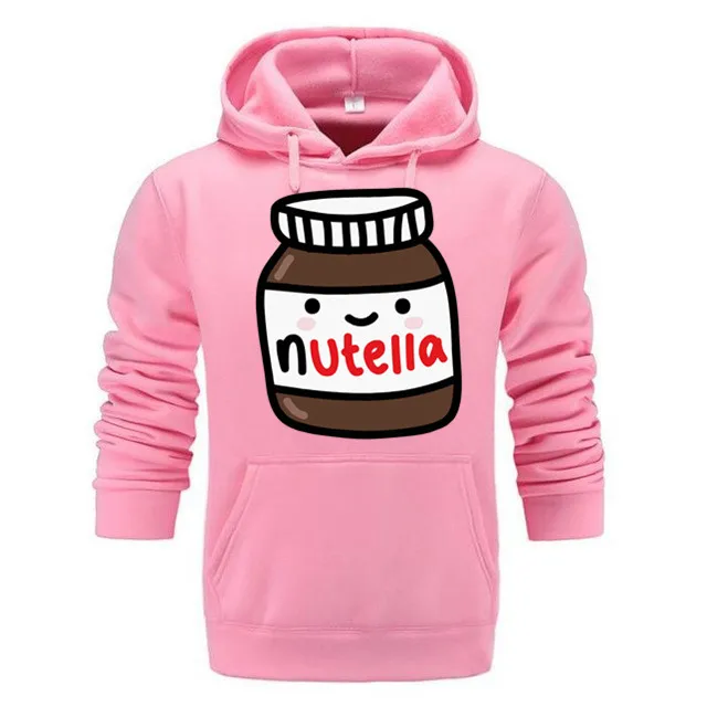 2019 Nutella Print Crop Tops Poletje hoodies Harajuku Fitnes človek Moda Kawaii hoodies brezplačna dostava