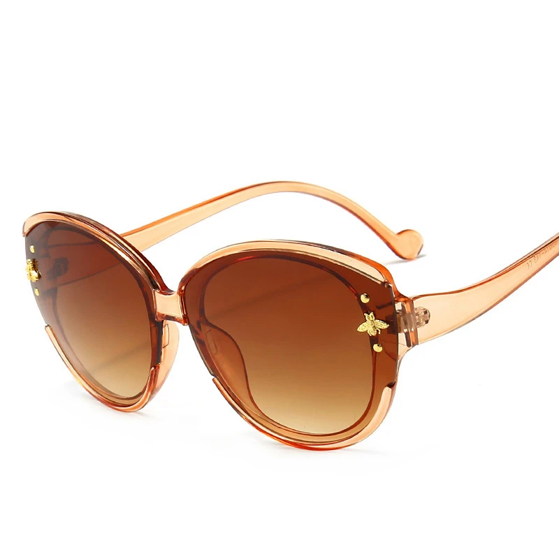 2019 oblikovalec sončna očala Ovalne Mala Čebela retro sončna Očala blagovne Znamke ženska Sončna Očala Elegantne Dame sončna Očala za Ženske