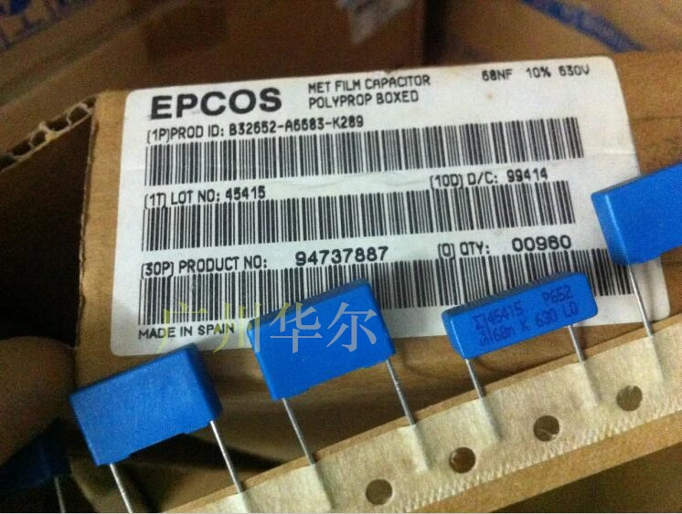 2019 vroče prodaje 20PCS/50PCS EPCOS sef 0.068 UF 630V 683 68nf Film Kondenzator brezplačna dostava