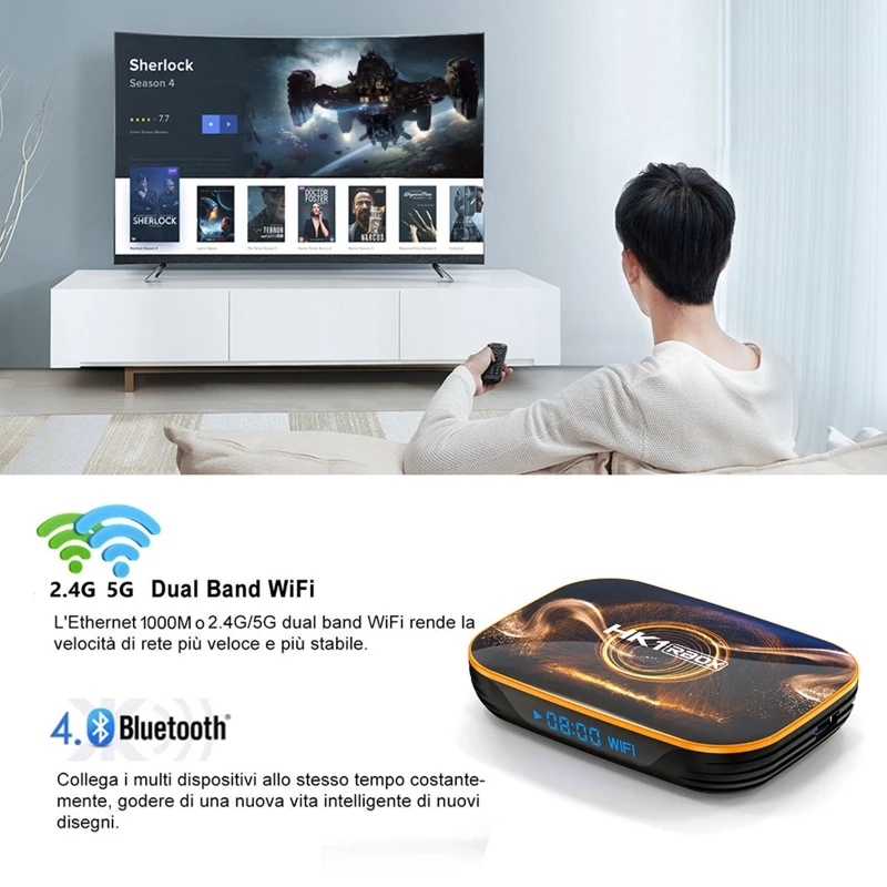 2020 Android 10 TV Box Hk1 Max 4GB 128GB TVbox Smart TV BOX Rockchip RK3318 4K 60fps USB3.0 Google PlayStore Youtube Set top Box