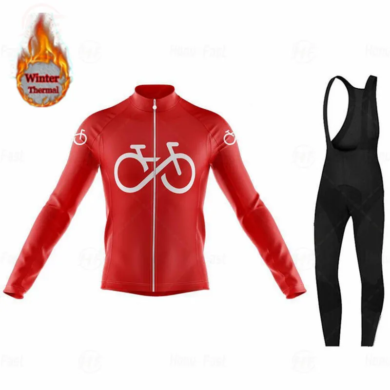 2020 Belo Zimsko Kolesarjenje Oblačila Long Sleeve Jersey Moški Ekipi Toplo Jakno Nastavite MTB Oblačila Toplotne Runo Ropa Ciclismo