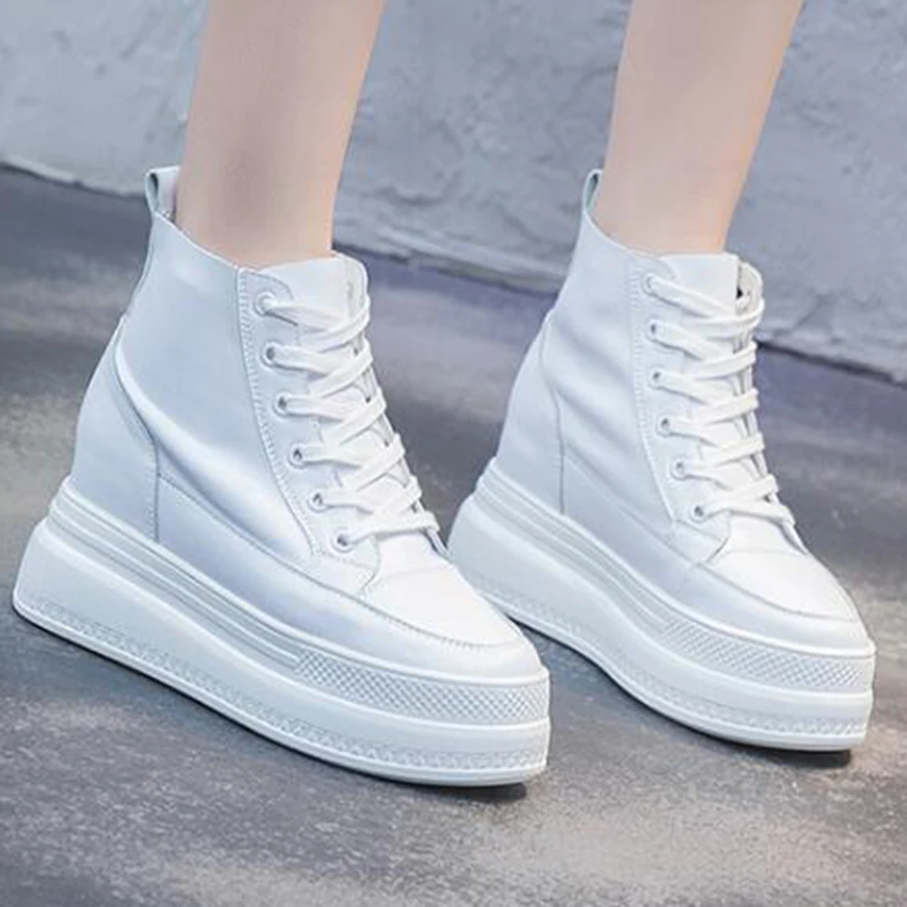 2020 Britanski stil nove Ženske Škornji Platformo Notranji povečanje Ženske Škornji Preprost jeseni Ženske čevlje Botas De Mujer ay900