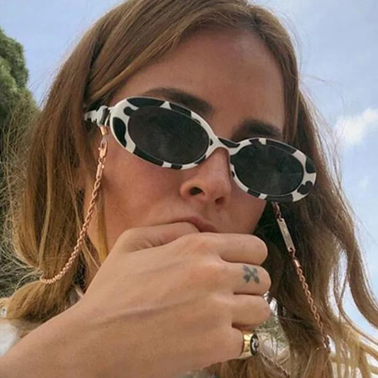 2020 Buljiti Kurt Cobain očala ovalne sončna očala ženske trendy vroče Vintage retro sončna očala Žensk bela črna očala UV