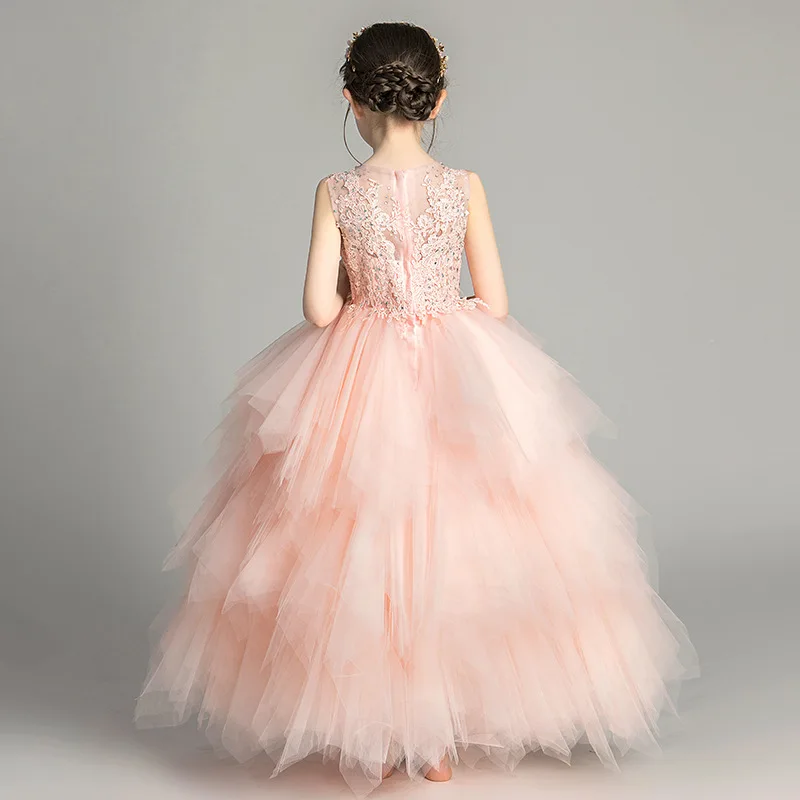 2020 Dekleta Eleghant Poroko Princesa Obleko Otroci Zvečer Prom Obleke Bridemaid Žogo Obleke Party Obleka Pustni Kostum