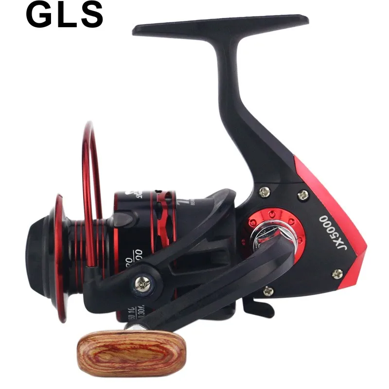 2020 GLS blagovno znamko črna rdeča JX serije žice pokal kovinski rocker roko lahko interchanged levo in desno vrteti kolo ribiško kolutu