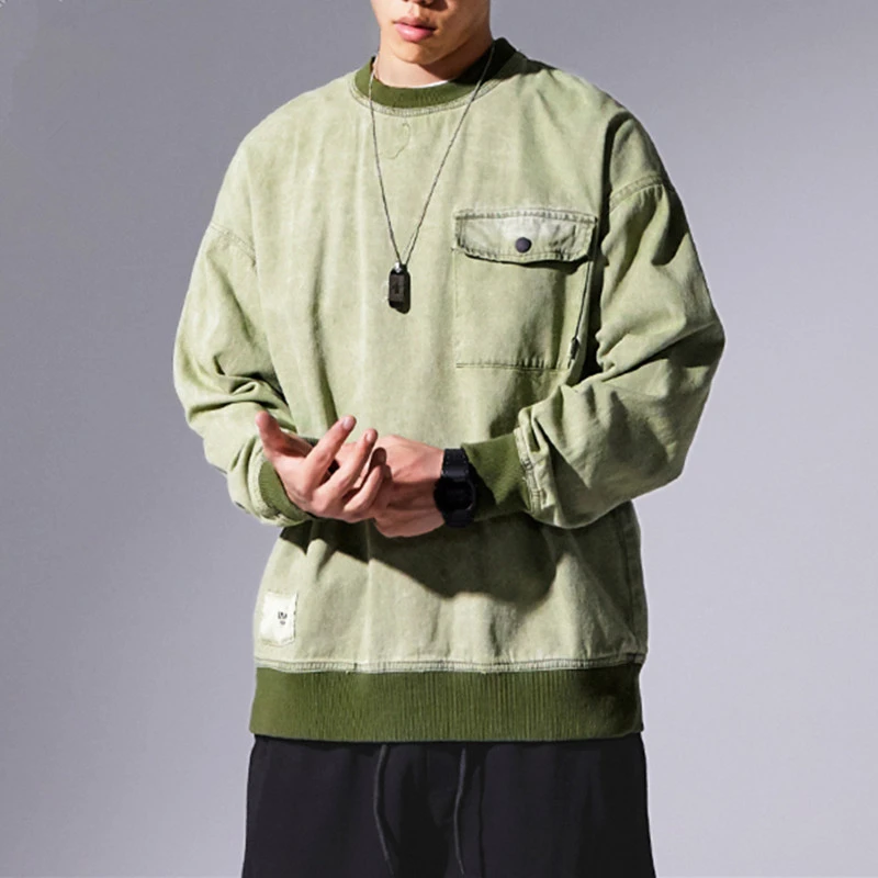 2020 Harajuku Majica Fashion Visoke Kakovosti Hip Hop Puloverju Moških Oblačil Retro Stiski Korejski Skateboard Oblačila Moški
