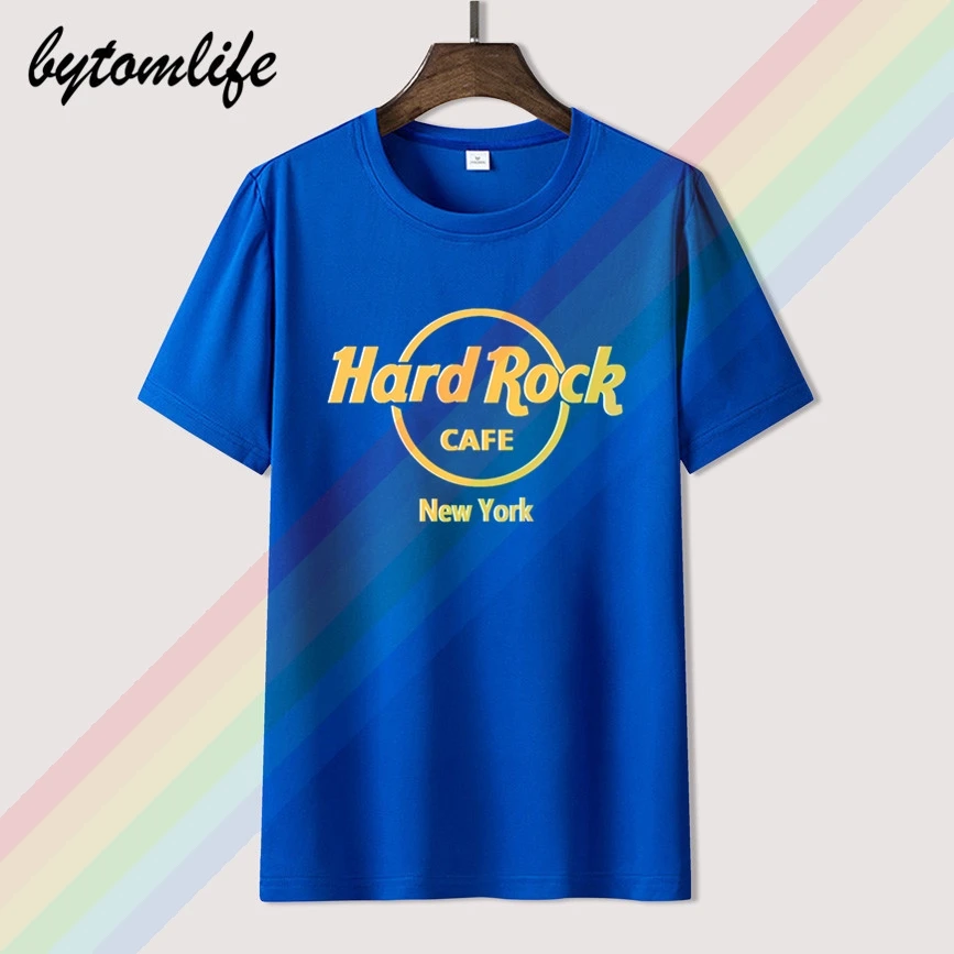 2020 Hard Rock Cafe New York Retro Športna T Majica za Moške Poletne Črno, Bombaž, Kratke Rokave O-Vrat Tee Majice, Vrhovi Tee Unisex