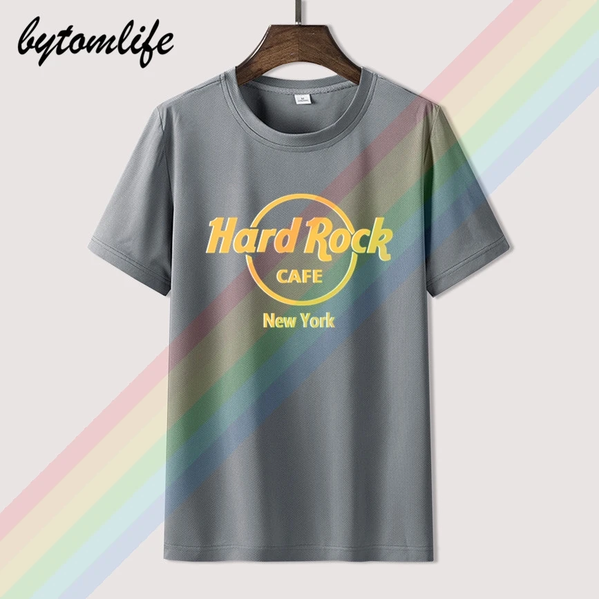 2020 Hard Rock Cafe New York Retro Športna T Majica za Moške Poletne Črno, Bombaž, Kratke Rokave O-Vrat Tee Majice, Vrhovi Tee Unisex