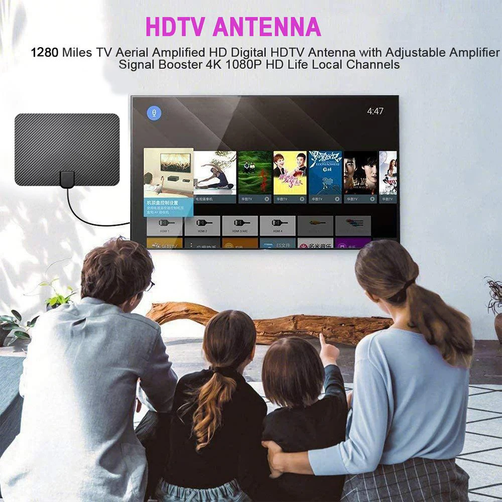 2020 HDTV Antena, Satelitska tv sprejemnik zaprtih 2000 Milj antena tv digitalni Ojačevalnik Z Polmer Antenski jasno Fox satelitsko anteno