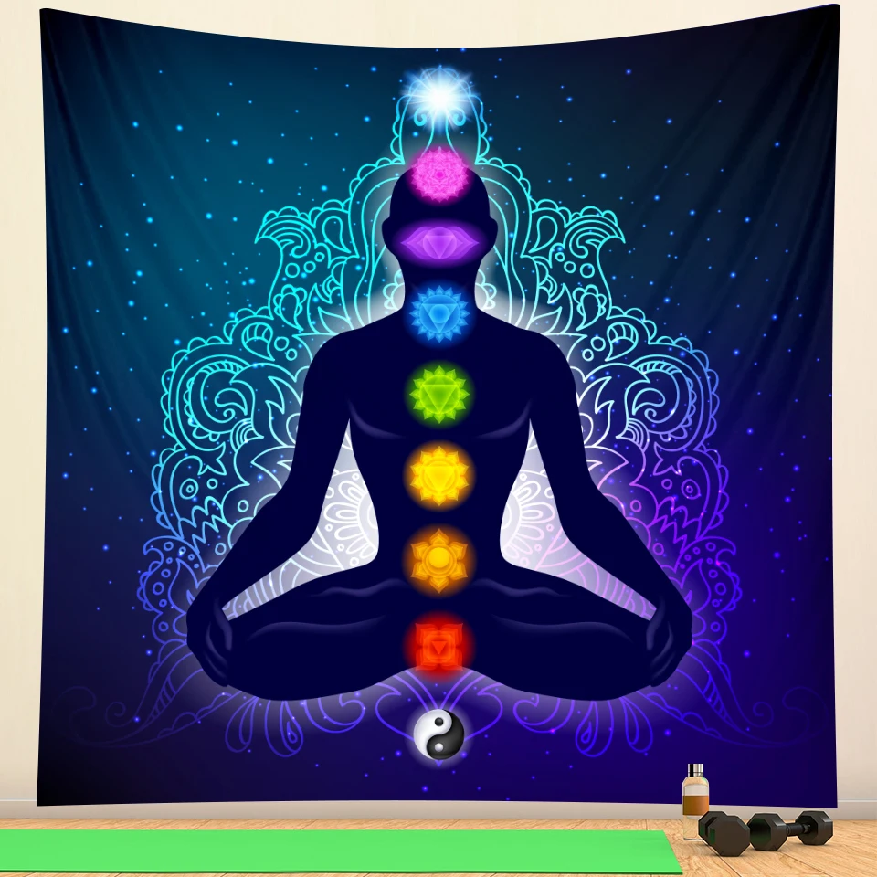 2020 Indijski Buda meditacija tapiserija, dekoracijo sten čarovnice tapiserija, Bohemian Hipi doma dekoracijo Mandala joga mat