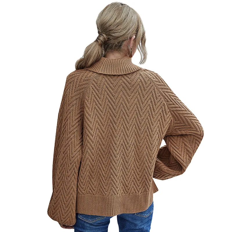 2020 jeseni novo luč rokavi ženske pulover ženske ohlapen pulover želva vratu ženske oblačila turtleneck