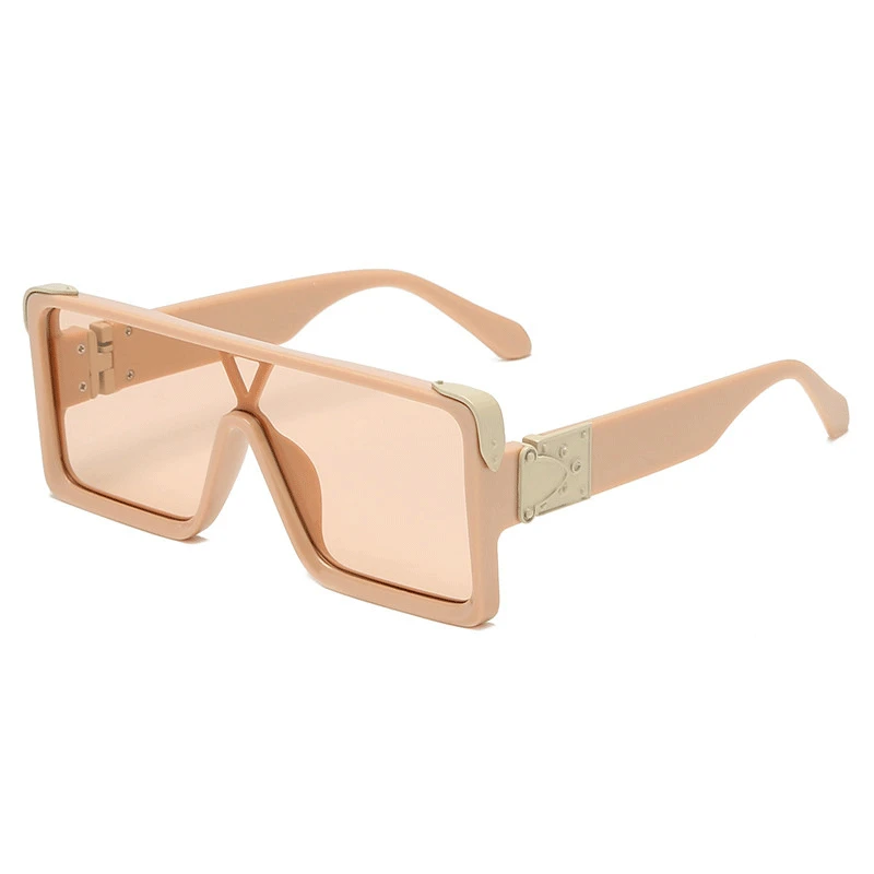 2020 Moda Ravno Top Oversize Kvadratnih sončna Očala Ženske Retro sončna Očala Velik Okvir Letnik Pisane Očala UV400 oculos de sol
