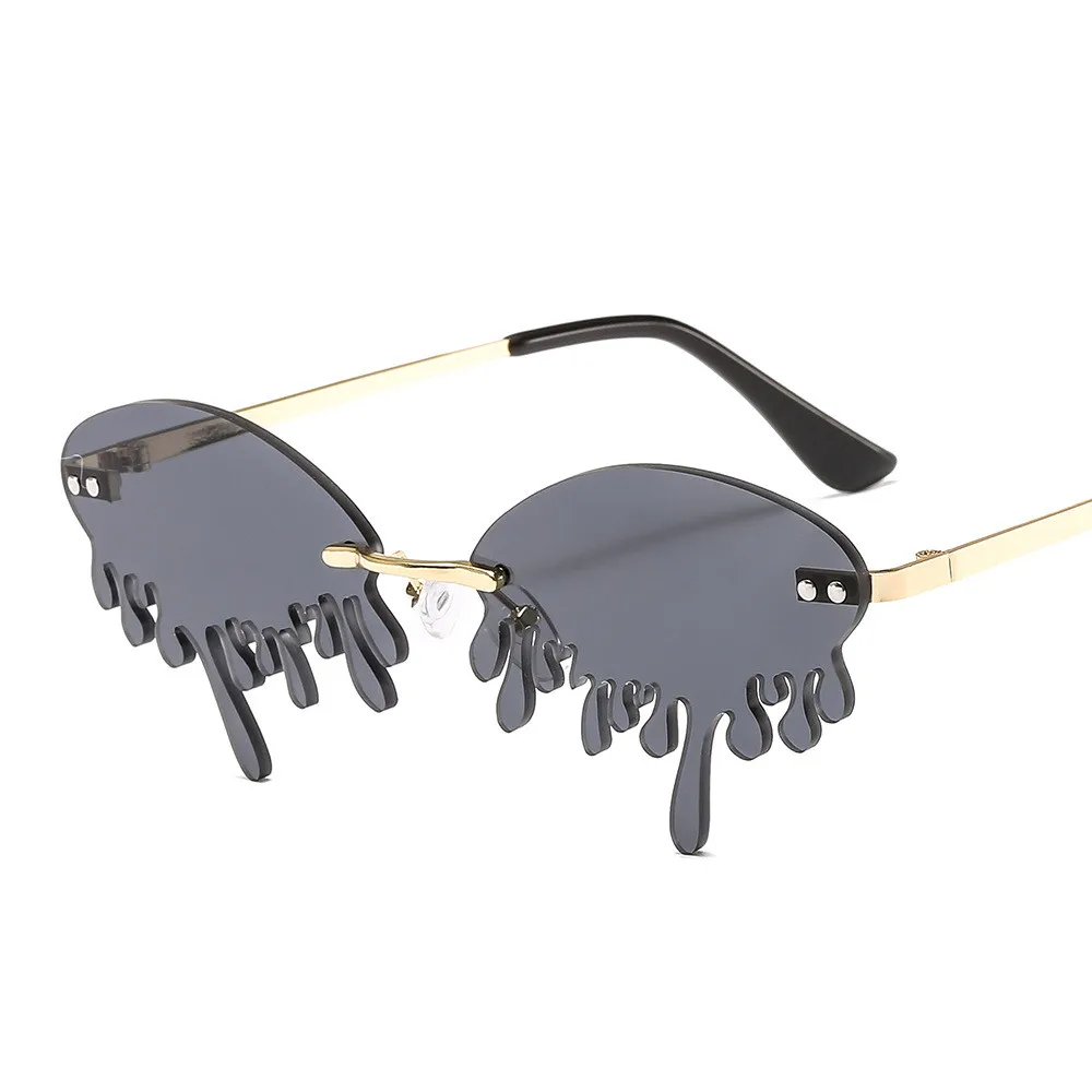 2020 Moda Rimless sončna Očala Ženske Letnik Edinstveno Obliko Solze Steampunk Ženska sončna Očala Gafas Odtenki UV400 Oculos Feminino