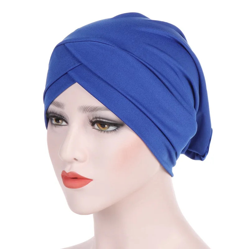 2020 Moda Za Ženske Modal Notranje Hidžab Kape Stretch Turban Skp Muslimanskih Čelo Križ Underscarf Islamske Headscarf Bonnet Turbans