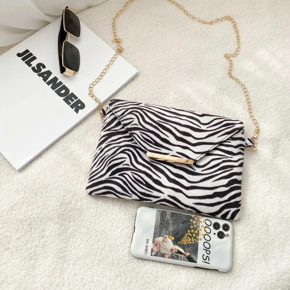 2020 Moda Zebra Leopard, Tiger Tiskanja Ženske Sredstev Vrečko Večer Stranka Velikih Sklopke Torbici Dnevni Denar Phone Messenger Vrečke