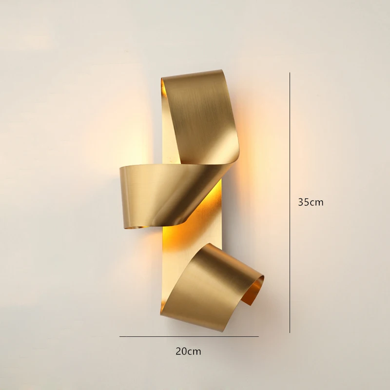 2020 Nordijska Luksuzni Stenske Luči Sodobnih Zlati Trak Stenske Svetilke za Spalnico, dnevno Sobo Rov Lučka Stenski Dekor LED Luči Napeljave