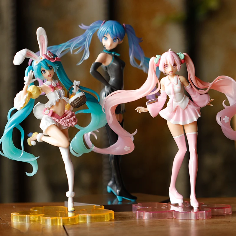 2020 nov 23 cm Anime Roza Sakura duha Miku PVC figuric Dekleta Model Igrače Zbiranje daril za dekleta, Obleko poročno Pomlad