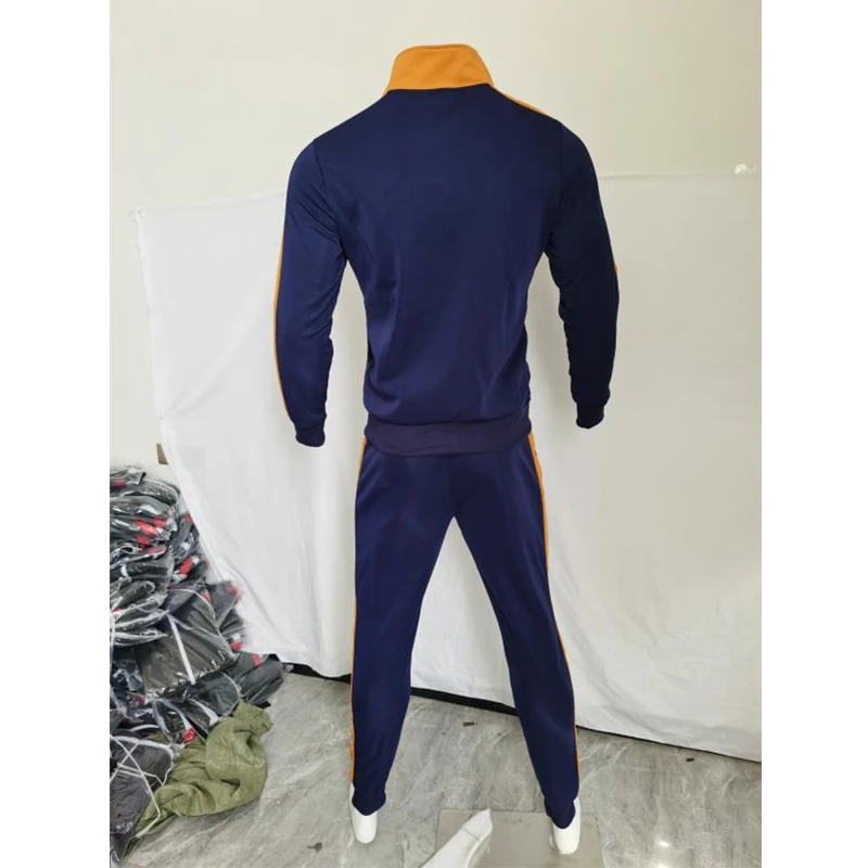 2020 Nov Modni Šport za Moške Določa Poliester Tiskanje Zadrgo Stand-up ovratnik Majica Sweatpants Priložnostne Tek Moških Oblačil
