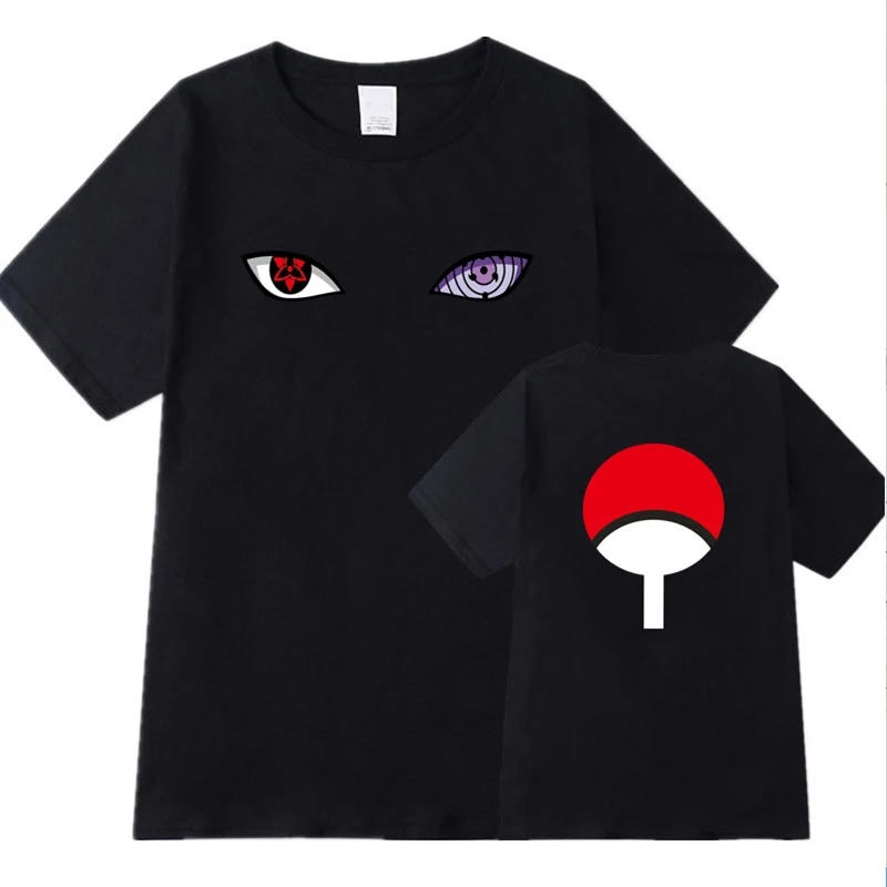 2020 Nov Prihod Harajuku Anime T Shirt Naruto Uchiha Uzumaki Hatake Oči Tiskanje O-Vratu T-Shirt moda Ulične Tshirt Vrhovi
