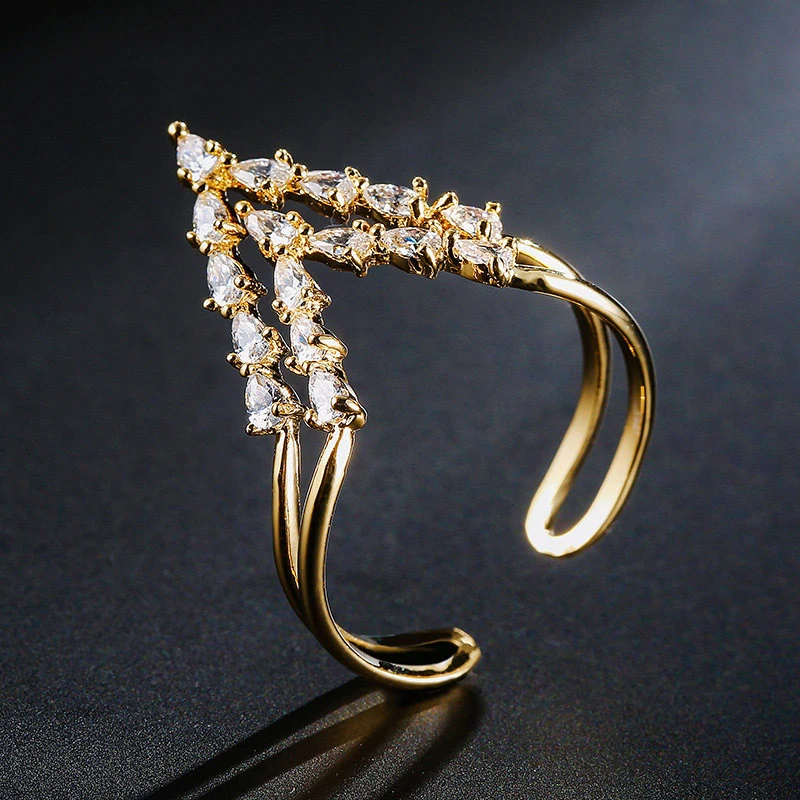 2020 nov prihod moda rose zlata, srebrna barva hruška modni prstan za dekle ljubitelje ljubezen stranka darilo nakit trgovini R5095