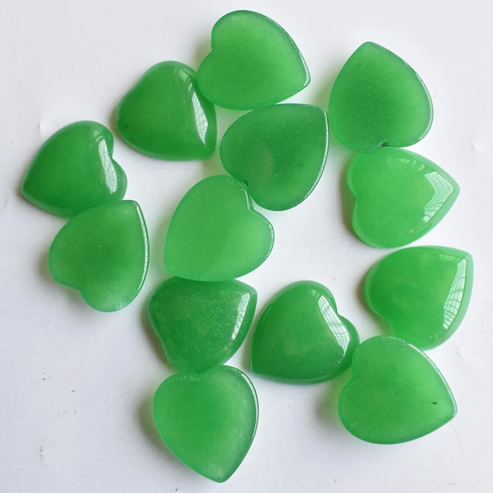 2020 nove dobre kakovosti naravnega kamna srce oblika cab cabochons kroglice za nakit, izdelava 25 mm debelo 12pcs/veliko brezplačna dostava