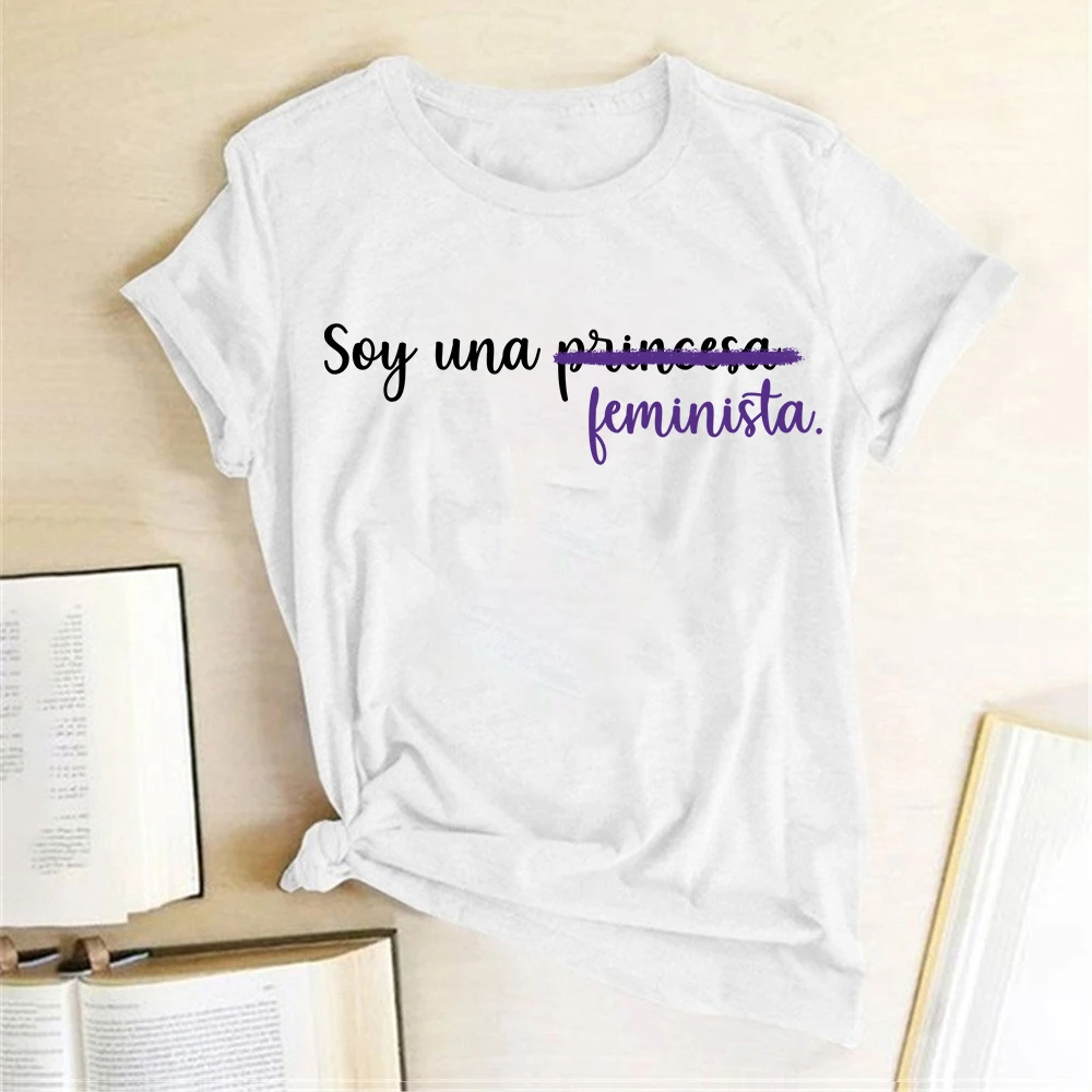 2020 Nove Feministične Feminizma Ženske T-shirt Soje Una Feminista Tiskanja Ženske Majice za 90. letih Dekleta Vzročno Graphic Tee Femme Ropa Mujer