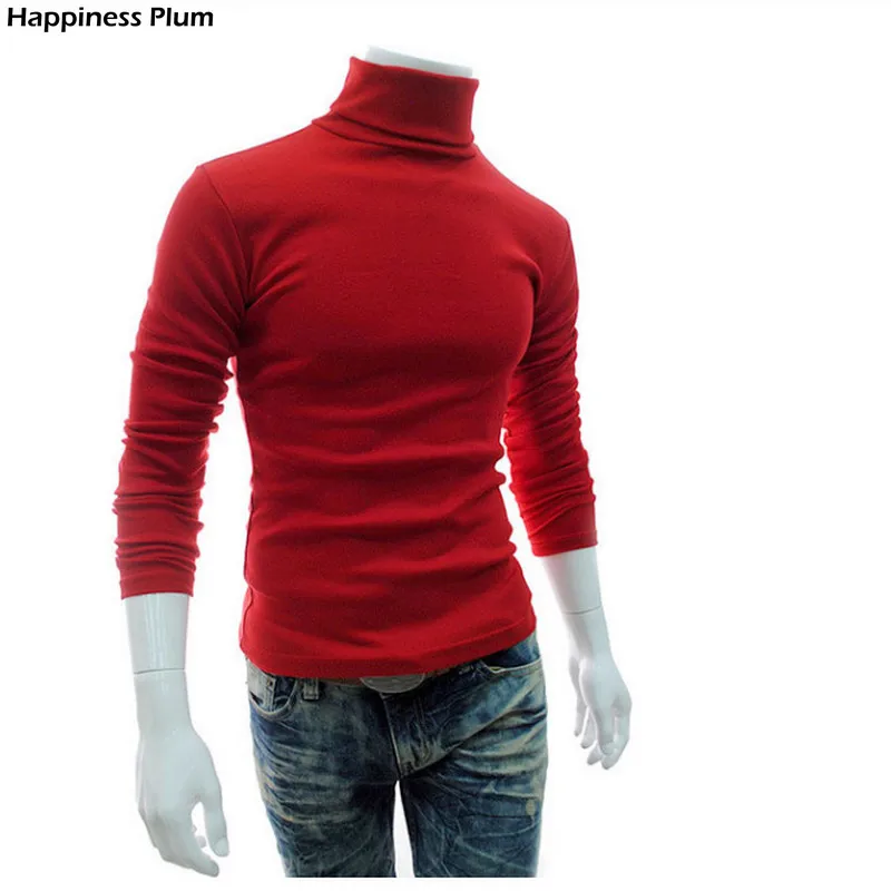 2020 Nove Jesensko Zimske Moški pulover Moške Turtleneck Barva Pulover Casual Men ' s Slim Fit blagovne Znamke Pleteni Puloverji