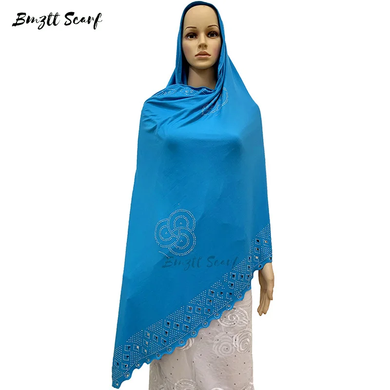 2020 Nove Muslimanske šal-slog turban, Afriške ženske zaviti šal, 215 * 115cm bombaž modni šal，BF-016