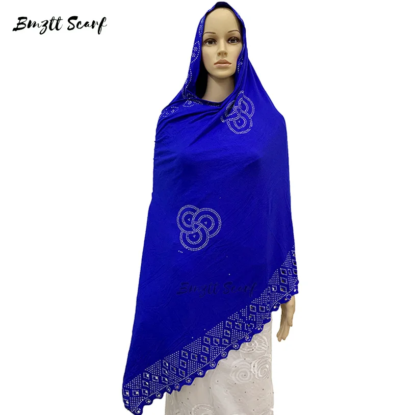2020 Nove Muslimanske šal-slog turban, Afriške ženske zaviti šal, 215 * 115cm bombaž modni šal，BF-016
