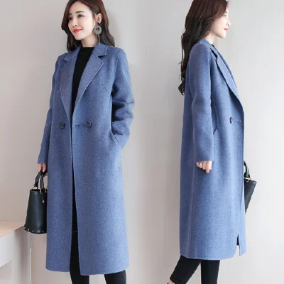 2020 Nove Vroče Zimski Plašč Jakna Ženske Elegantne Kašmir Coat Plus Velikost 3XL Moda Volne Toplo Jakno Dolgo Kamele Plašč Cape Ženski