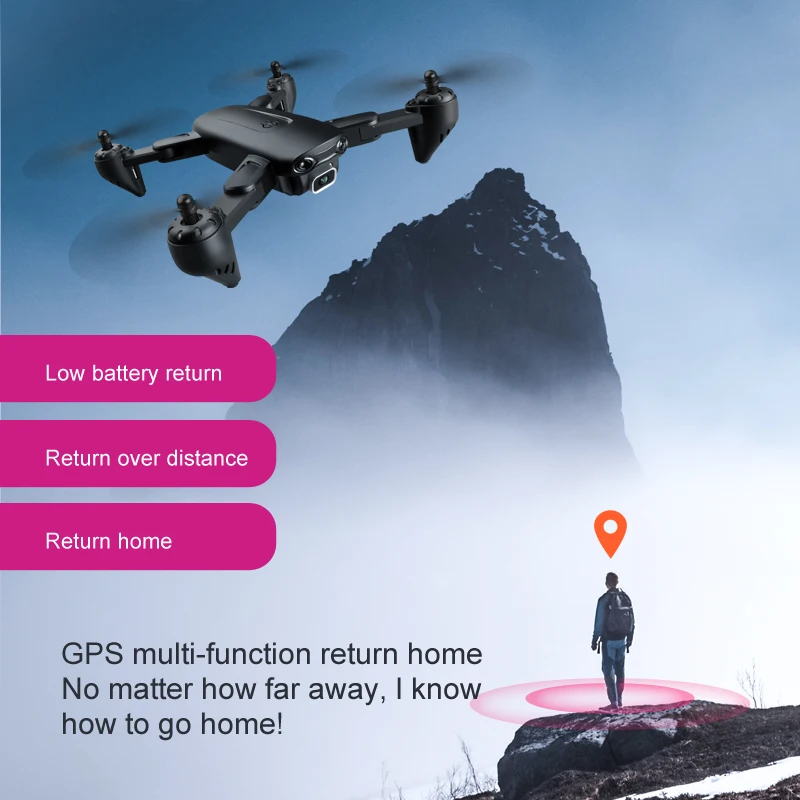 2020 Novo F6 Brnenje 4K HD Kamero, GPS FPV brezpilotna letala z Menoj, 5G WiFi Optični Tok Zložljive RC Quadcopter Strokovno Dron igrača