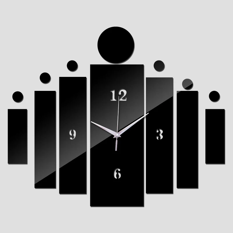 2020 novo Iglo ogledalo stenske ure dnevno sobo quartz akril sodobno oblikovanje 3d diy watch ure nalepke horloge