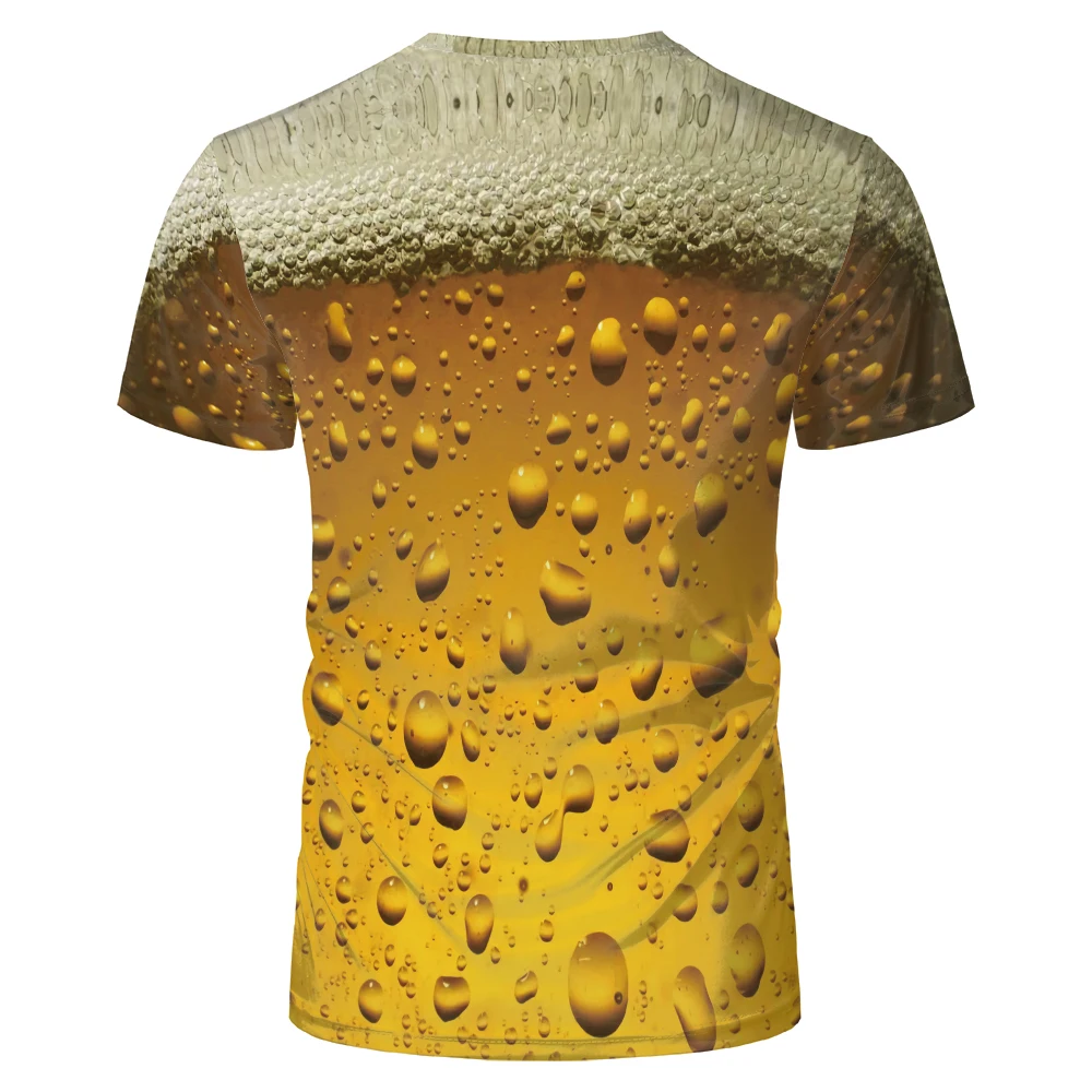 2020 Novo O-vratu Gothic 3d T Shirt Evropski In Ameriški Moški Modni Piva, Kola Mehurček Digitalni Natisnjeni T-shirt Novost