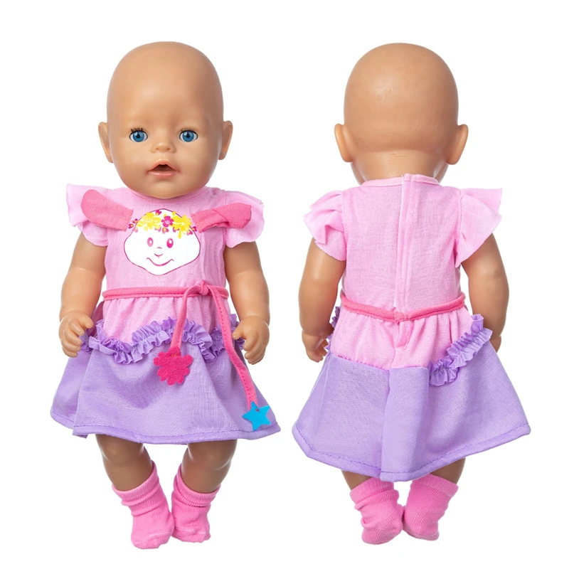 2020 Novo obleko, Primerni Za 43 cm, Rojen baby Doll obleko rodi Punčko Dodatki