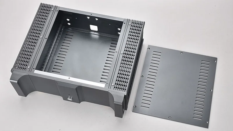 2020 novo obliko e-360 polno aluminija CNC ojačevalnik primeru Preamplifier Ohišje 370*120*307mm